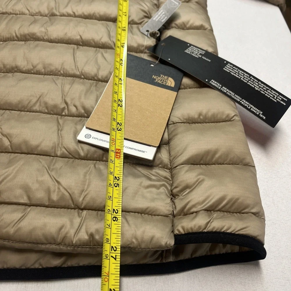 The North Face Terra Peak Zip-Up Hoodie Coat Mens Large Mushroom Gray (Tan)
